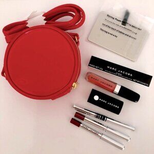 Marc Jacobs Red Crossbody Canteen Bag Bundle NWT
